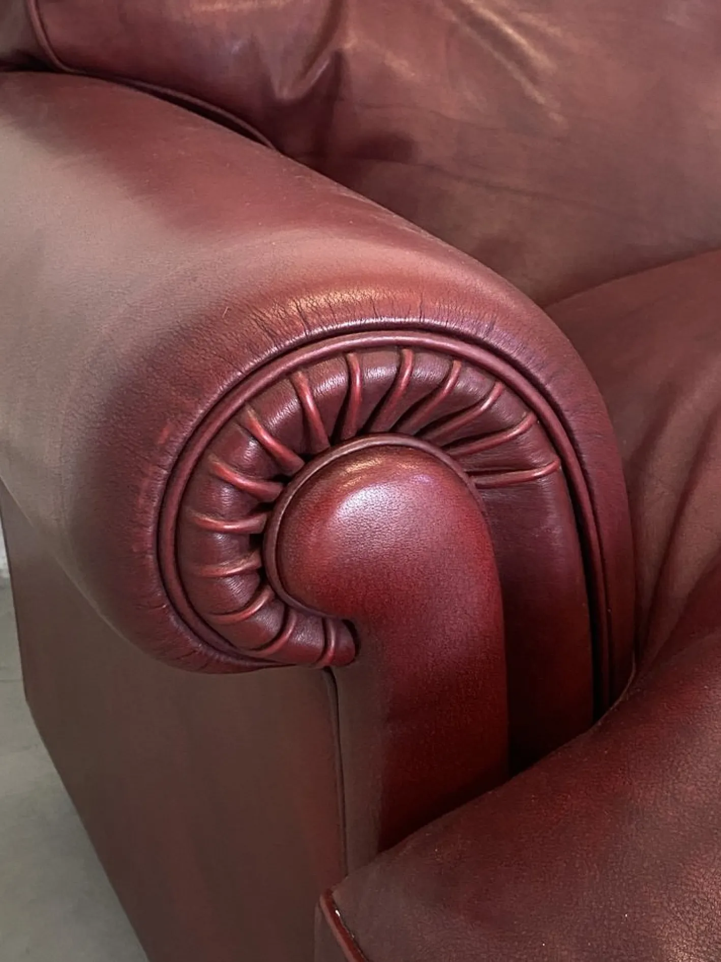 Ledersofa von Poltrona Frau, 1980er