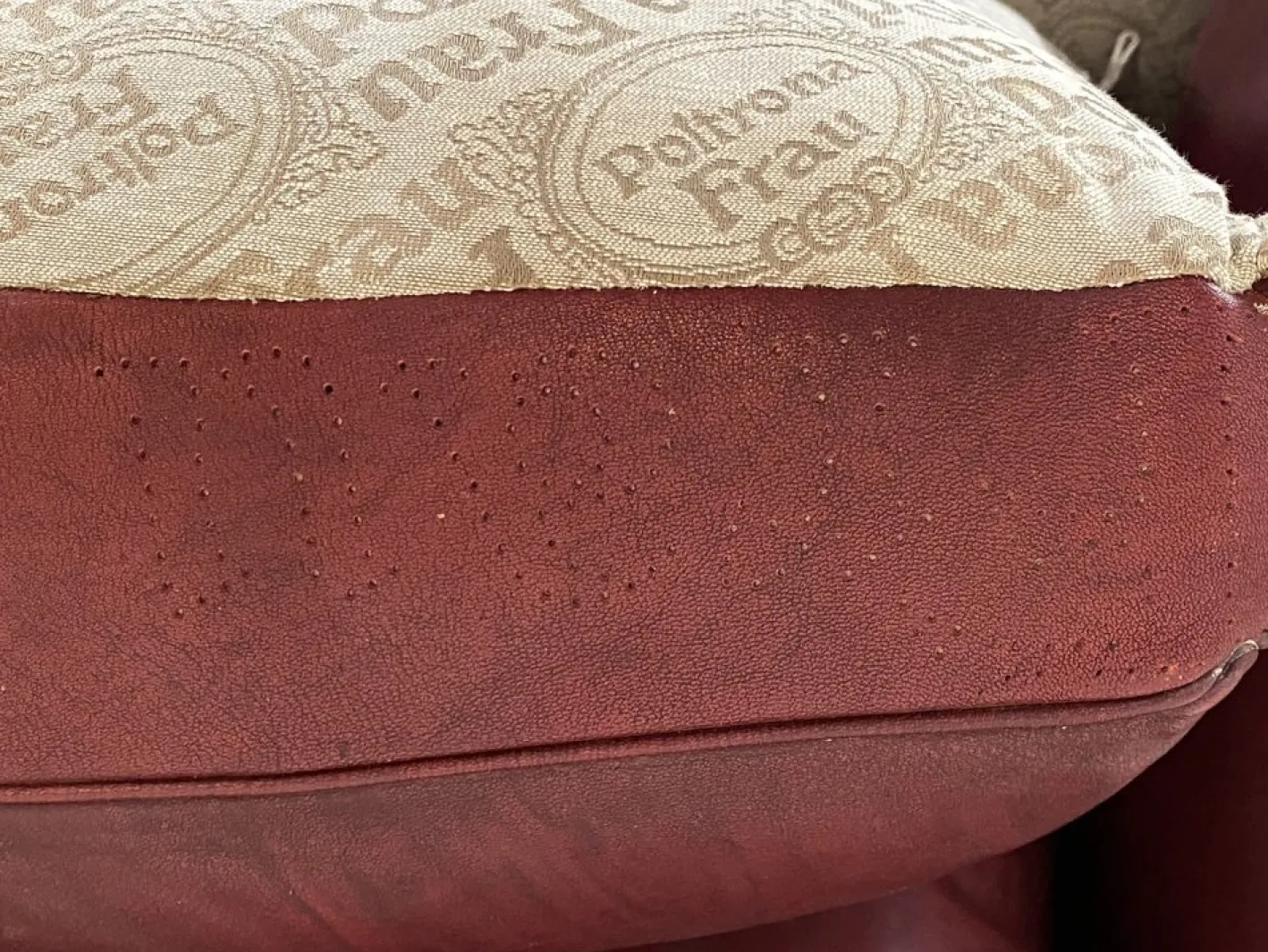 Ledersofa von Poltrona Frau, 1980er