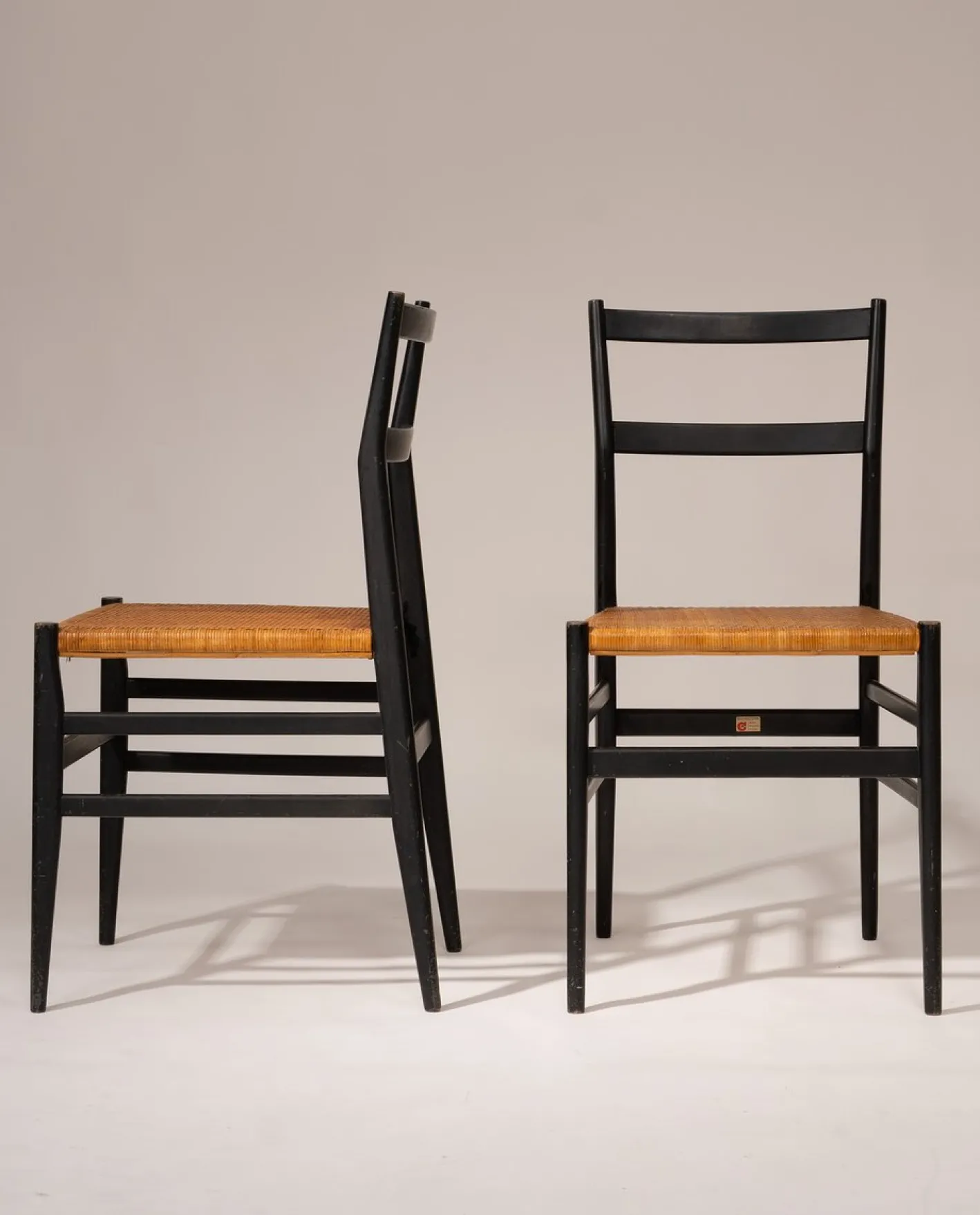 Leggera Stühle von Gio Ponti für Cassina, 1957, 2er Set
