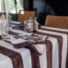 Leinen Servietten mit Cabana Streifen Muster von Once Milano, 4er Set