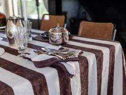 Leinen Servietten mit Cabana Streifen Muster von Once Milano, 4er Set
