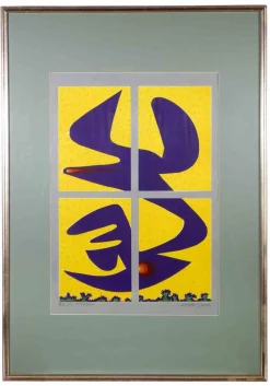 Leo Guida, Fenster, Lithographie, 1970er