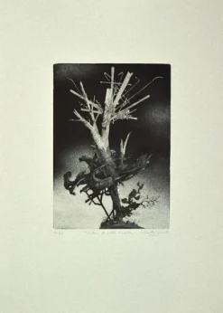 Leo Guida, The Tree, Original Radierung, 1970er