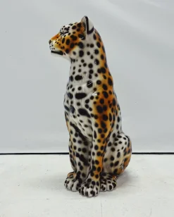 Leopard Statue aus Keramik von Ceramiche Boxer