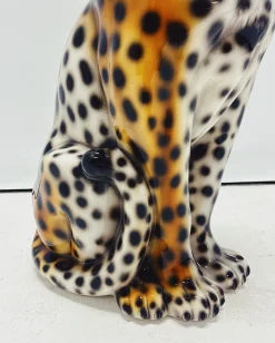 Leopard Statue aus Keramik von Ceramiche Boxer