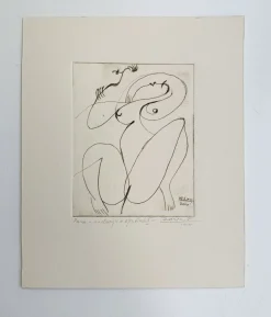 Leszek Rózga, Paar, 2010, Kaltnadelradierung auf Papier