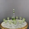 Likörgläser und Dekanter aus Kristallglas, 20. Jh., 12er Set
