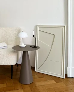 Likya Arch Holz Wandkunst in Oyster White von Likya Atelier