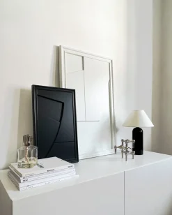 Likya Verge Wanddekoration aus Holz in Weiß von Likya Atelier