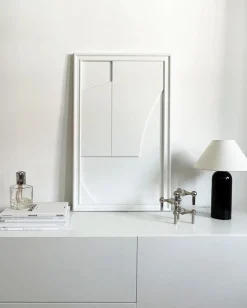 Likya Verge Wanddekoration aus Holz in Weiß von Likya Atelier