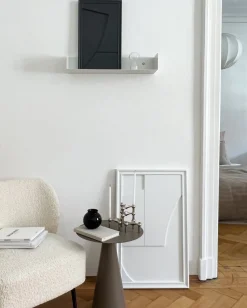 Likya Verge Wanddekoration aus Holz in Weiß von Likya Atelier
