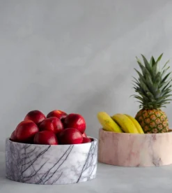 Lila Zylinder Schale aus Marmor von Kiwano Concept