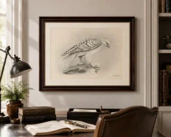 Lilian M. Medland, Grönland Gyrfalcon Bird, 1908, Monochrome Ornithologische Tafel