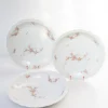Limoges Porzellanteller von J. Pouyat, 1910er, 3er Set