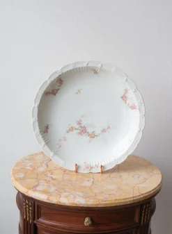 Limoges Porzellanteller von J. Pouyat, 1910er, 3er Set