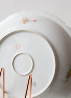 Limoges Porzellanteller von J. Pouyat, 1910er, 3er Set