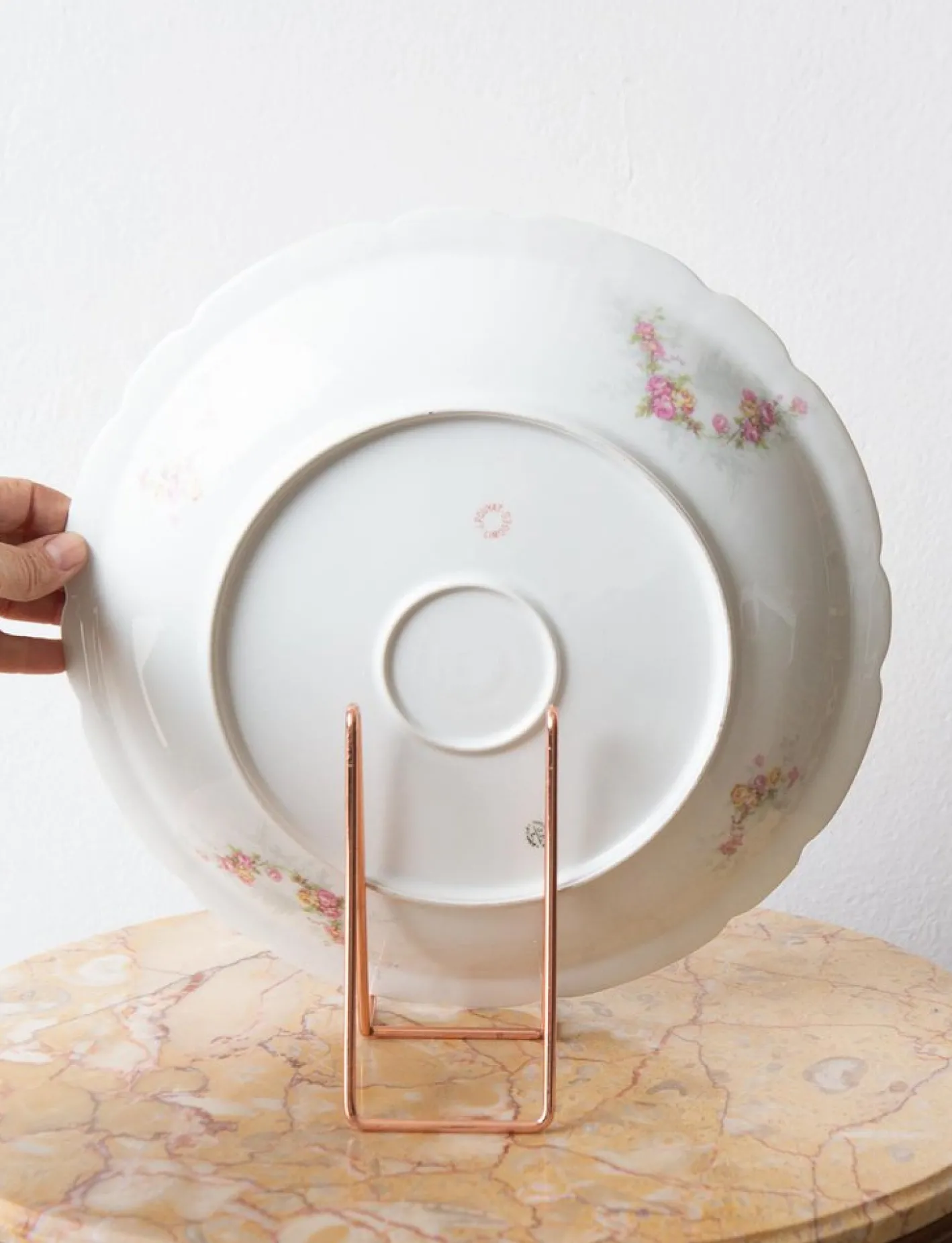 Limoges Porzellanteller von J. Pouyat, 1910er, 3er Set