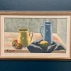 Lindqvist, Stillleben, 1950er, Ölgemälde auf Leinwand, gerahmt
