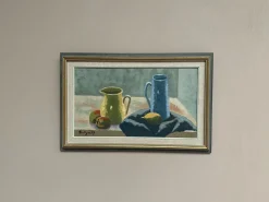 Lindqvist, Stillleben, 1950er, Ölgemälde auf Leinwand, gerahmt