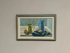 Lindqvist, Stillleben, 1950er, Ölgemälde auf Leinwand, gerahmt