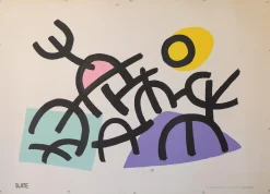Lithografische Ausstellungsposter für Künstler, 1970er, 14 . Set