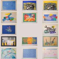 Lithografische Ausstellungsposter für Künstler, 1970er, 14 . Set