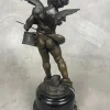 Little Angel Drum, Hippolyte Francois Moreau, Bronze
