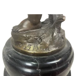 Little Angel Drum, Hippolyte Francois Moreau, Bronze