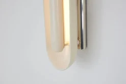 Längliche Cosmos Keramik Wandlampe von Jennifer Midoz