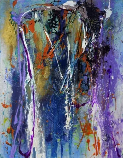 Lola Vitelli, I Desire Freedom, Mixed Media on Canvas, 2021