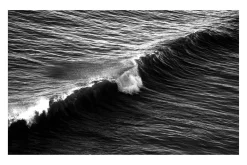 Long Wave in Venice Beach, Schwarz-Weißer Giclée-Druck auf Matt Baumwollpapier 2020
