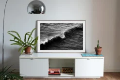Long Wave in Venice Beach, Schwarz-Weißer Giclée-Druck auf Matt Baumwollpapier 2020