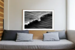 Long Wave in Venice Beach, Schwarz-Weißer Giclée-Druck auf Matt Baumwollpapier 2020