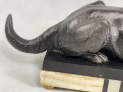 Louis Albert Carvin, Art Deco Deutscher Schäferhund, 1920er, Zink & Bleilegierung