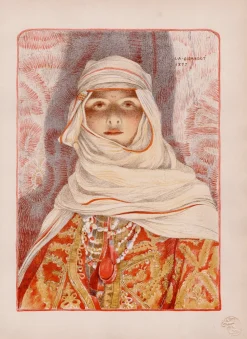 Louis-Auguste Girardot, Femme du Riff, 1897, Lithographie auf Papier