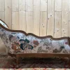 Louis Philippe Chaiselongue aus geschnitztem Nussholz