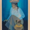 Louis Toffoli, Peruanische Frau mit Vase, Lithographie