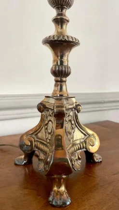 Louis XIV Kirchenaltar Kerzenhalter aus Silber Metall, 19. Jh., 2er Set