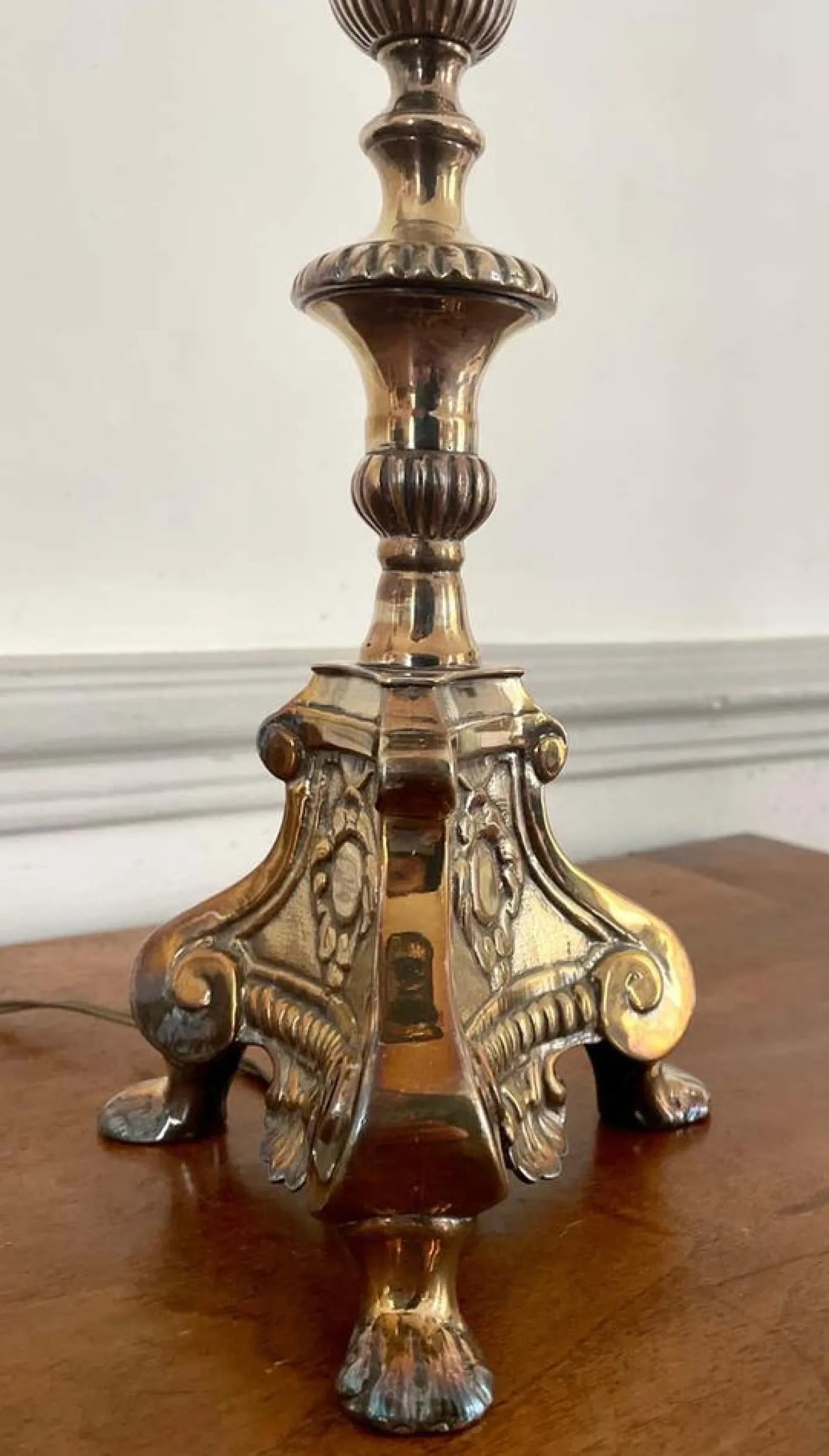 Louis XIV Kirchenaltar Kerzenhalter aus Silber Metall, 19. Jh., 2er Set