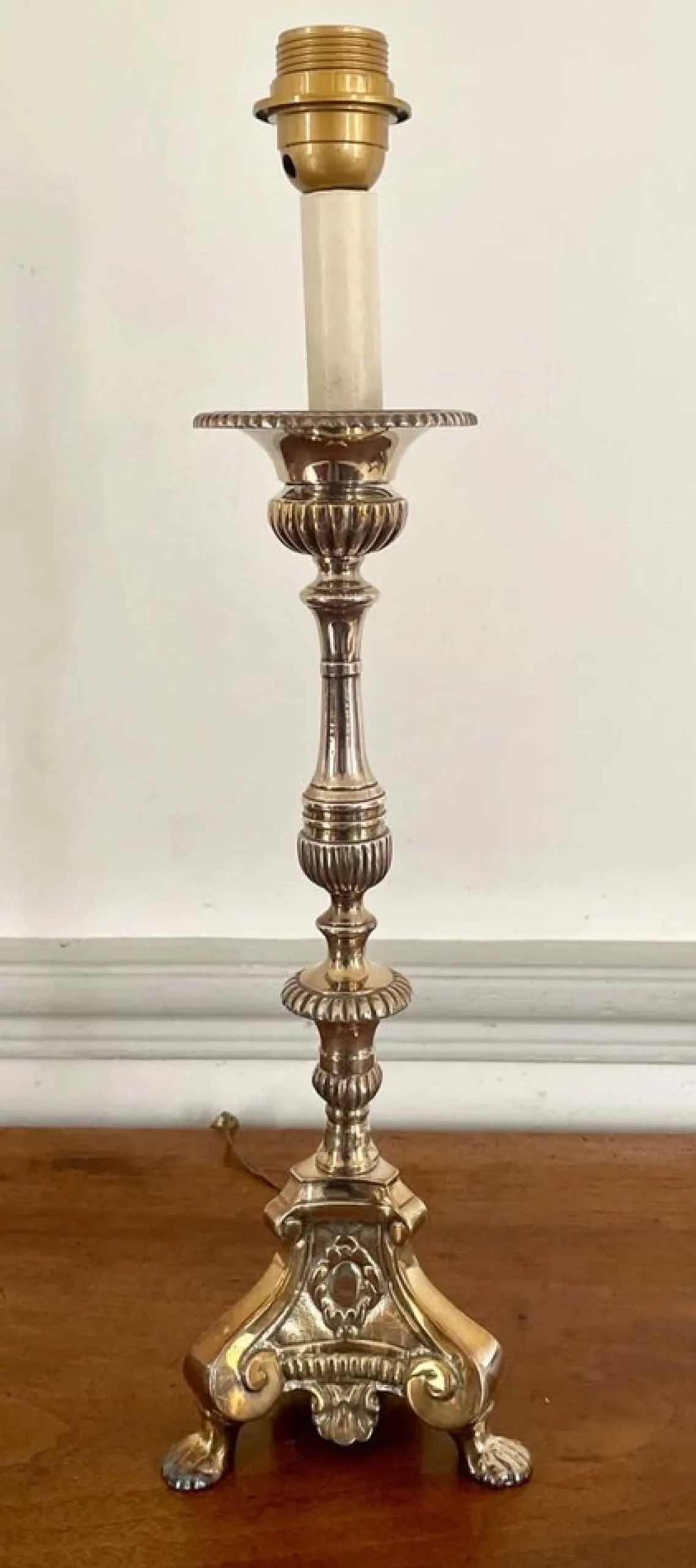 Louis XIV Kirchenaltar Kerzenhalter aus Silber Metall, 19. Jh., 2er Set