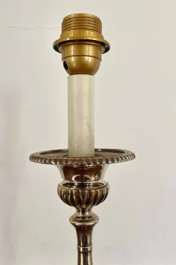 Louis XIV Kirchenaltar Kerzenhalter aus Silber Metall, 19. Jh., 2er Set