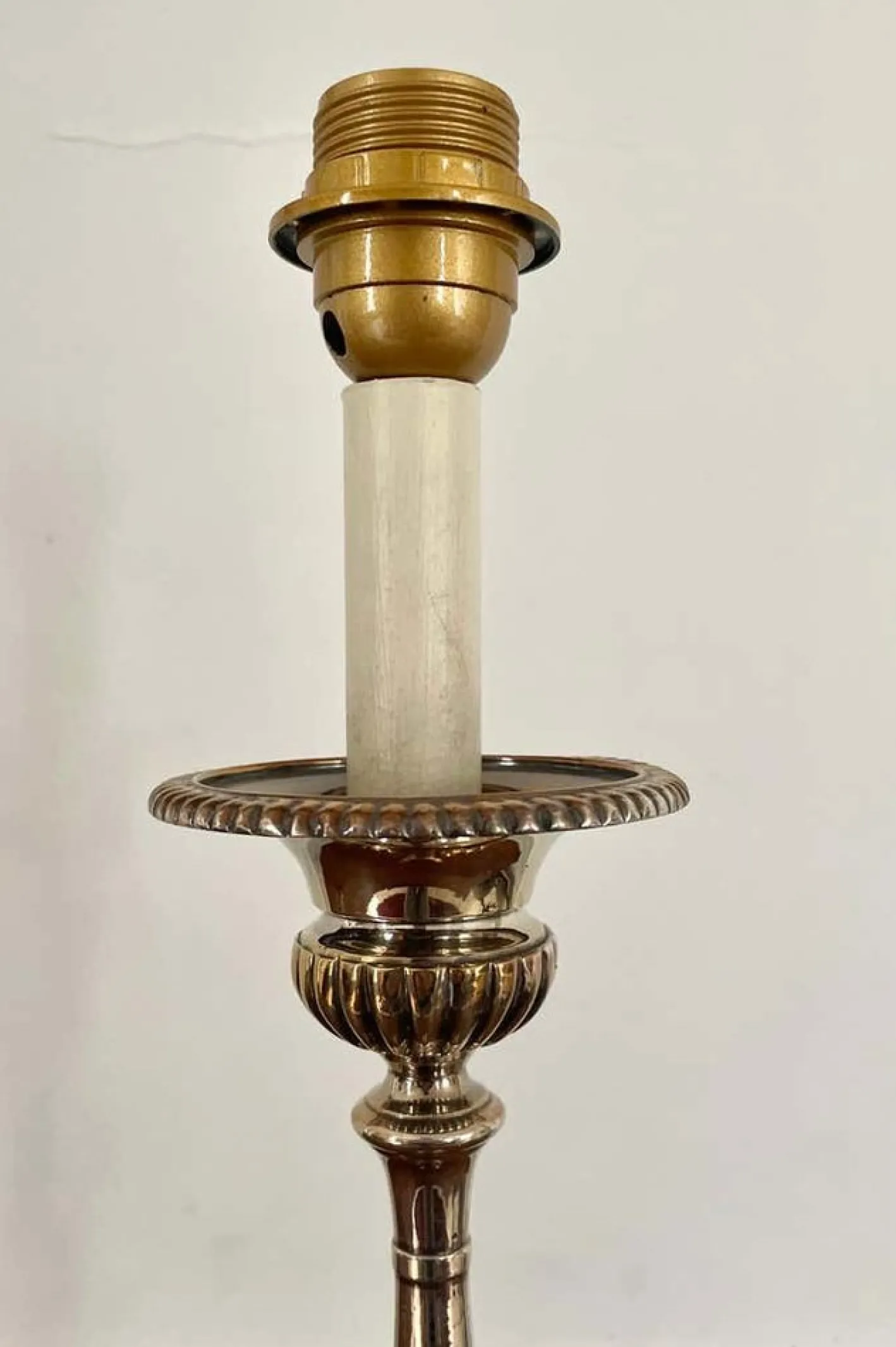 Louis XIV Kirchenaltar Kerzenhalter aus Silber Metall, 19. Jh., 2er Set