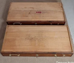 Louis XVI Scriban Sekretär aus Mahagoni und edlen Hölzern, 18. Jh