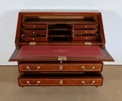Louis XVI Scriban Sekretär aus Mahagoni und edlen Hölzern, 18. Jh