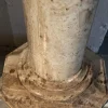Louis XVI Stil Biege Marmor Vase & Säule, 1800er