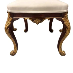 Louis XV Stühle aus geschnitztem & vergoldetem Holz, 18. Jh., 4er Set