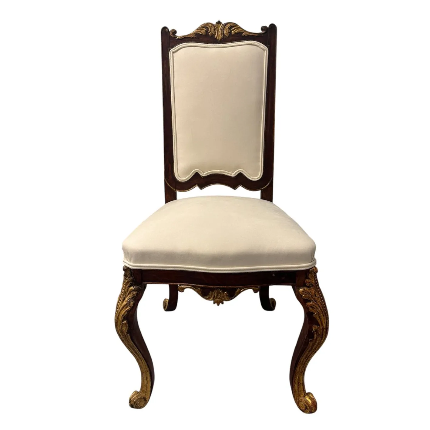 Louis XV Stühle aus geschnitztem & vergoldetem Holz, 18. Jh., 4er Set