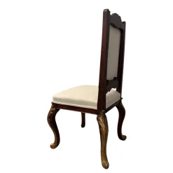 Louis XV Stühle aus geschnitztem & vergoldetem Holz, 18. Jh., 4er Set