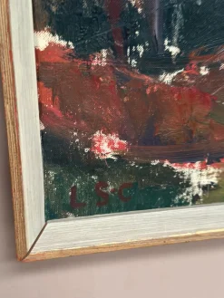 L. S-c, Forest in Autumn, 1950er, Öl auf Leinwand, gerahmt