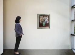 Lucien Roudier Detto Eller, Flowers in a Vase, 1920er, Ölgemälde auf Leinwand, gerahmt
